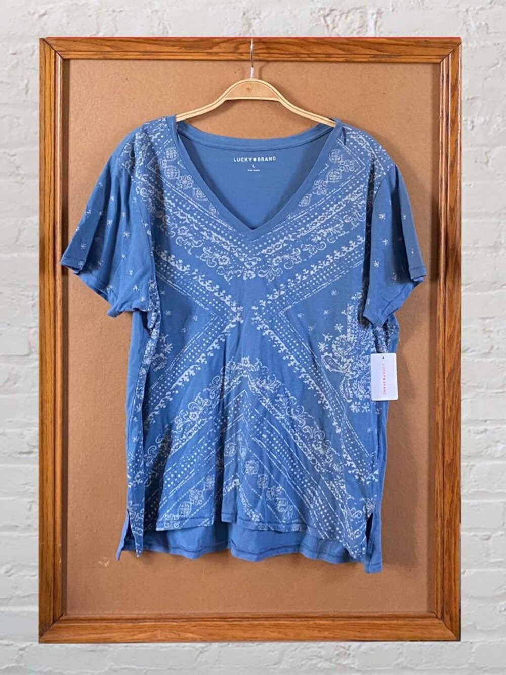 Lucky Brand Ladies Short Sleeve Tee Shirt Size Large